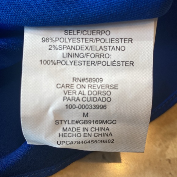 NWT Gianni Bini  blue wrap dress, see measurements and photos below - Picture 10 of 12